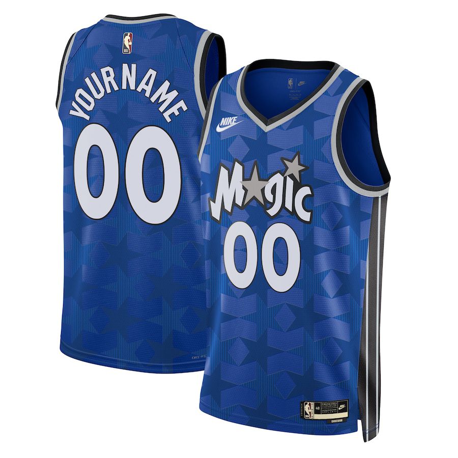 Men Orlando Magic Nike Blue Classic Edition 2023-24 Swingman Custom NBA Jersey